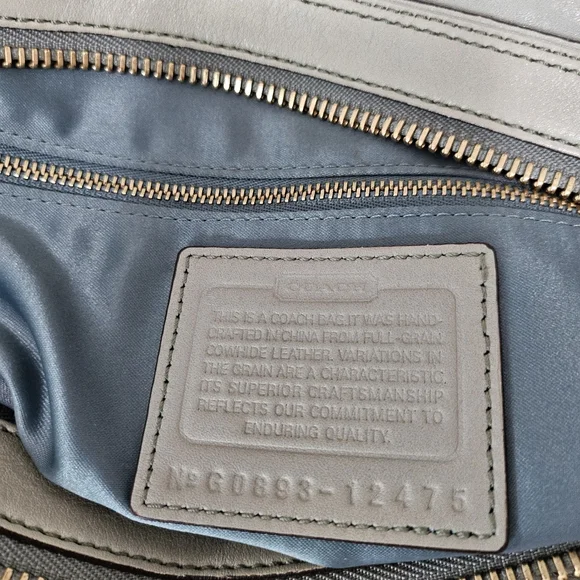 MSRP $700 Coach Hampton Lindsay Satchel Handbag Tote Mint Green Leather Turnlock - Picture 11 of 11